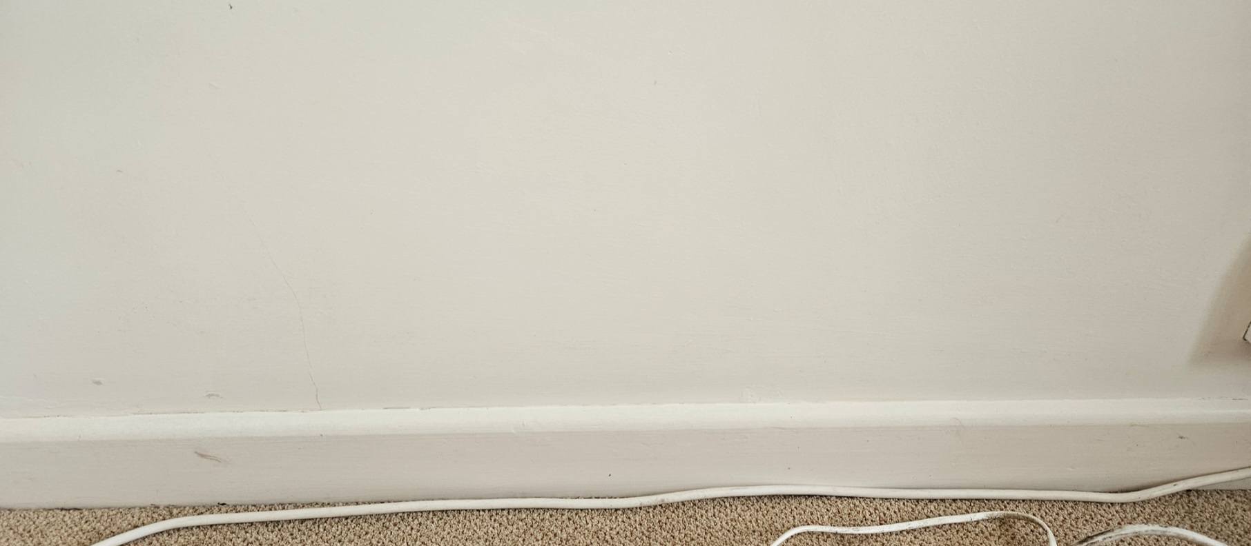 Clean wall after mould treatment